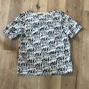 Tory Burch short sleeve tailored shirt